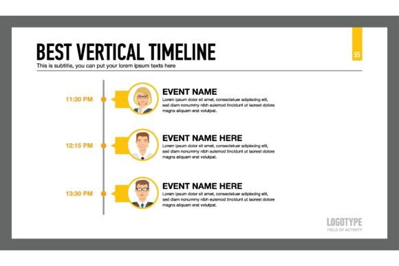 Bringing Stories to Life: The Power of Editable Infographic Templates with Vertical Timelines and Character Portraits
