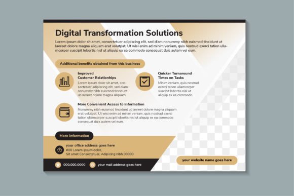 Digital Transformation Horizontal Flyer: A Practical Design Resource for Modern Visual Communication