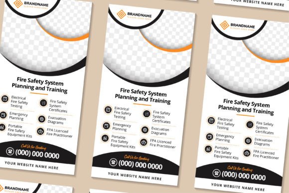 Fire Safety Vertical Banner for Training and Education