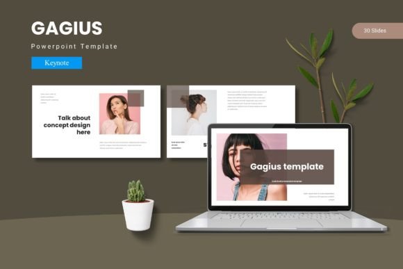 Gagius Keynote Template: Design with Purpose