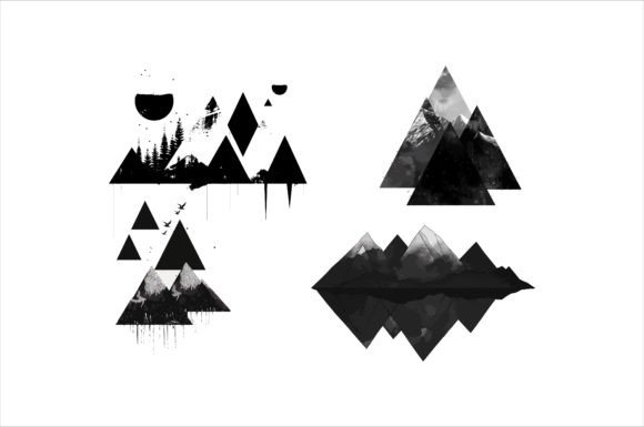 Mountant Silhouette Vector Design for Creative Projects