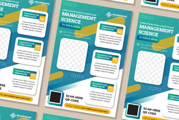 Unlocking the Power of Management Science: A Complete Guide to Vertical Flyer and Poster Design with Abstract Blue Gradient Templates