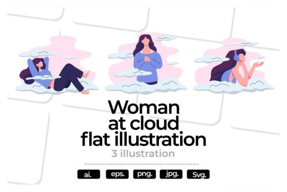 Women at Cloud Flat Illustrations: Visual Storytelling for the Digital Era